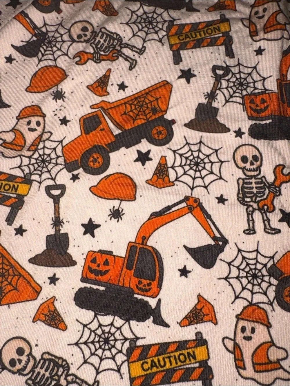 Halloween Construction Theme Pajama Set Size 6T New without tags